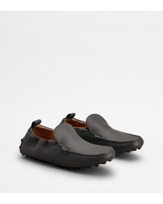 Mocassin Gommino Glove En Cuir Tod's en coloris Black