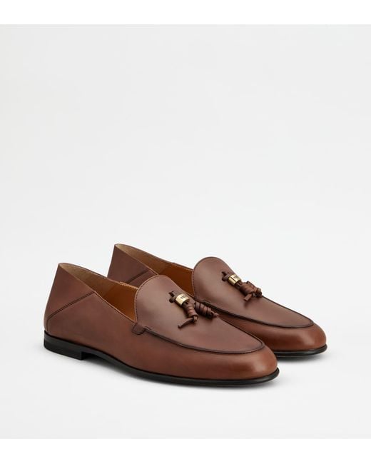 Tod's Brown Mule Loafers