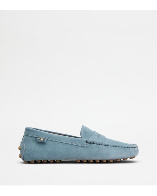 Tod's Blue Gommino Loafers