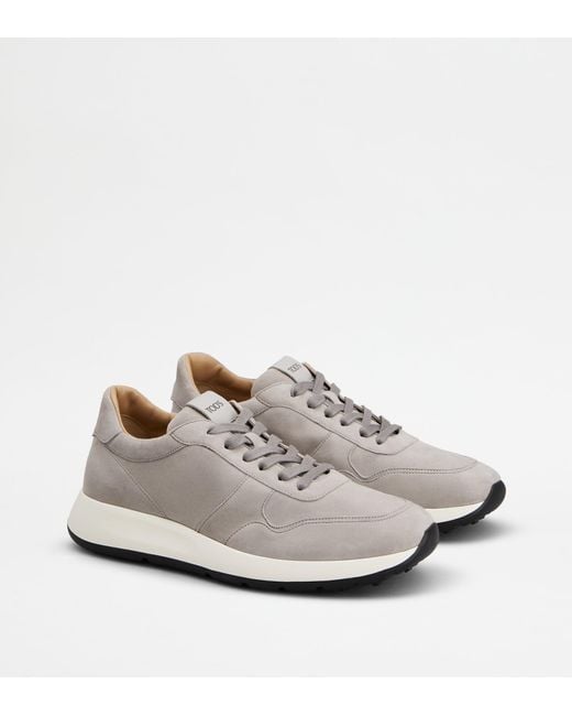 Tod's White Suede Sneakers for men