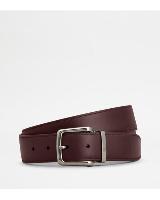 Tod's Black Adjustable And Reversible Belt for men