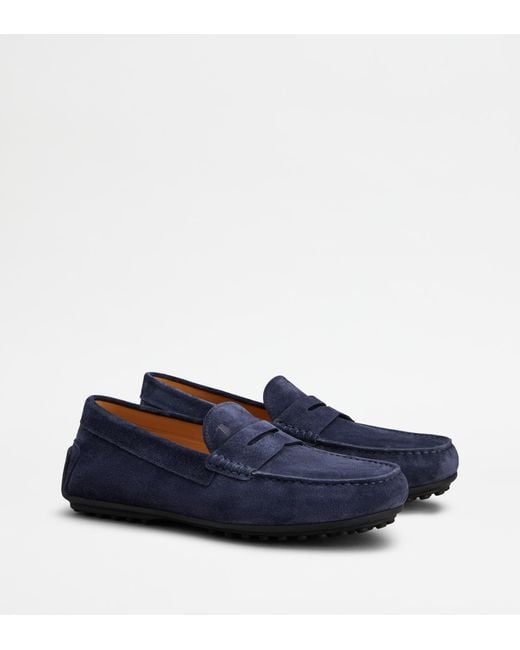 Tod's Blue City Gommino Loafers for men