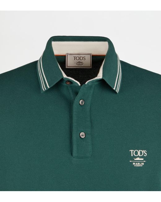 Tod's Green Polo Shirt for men