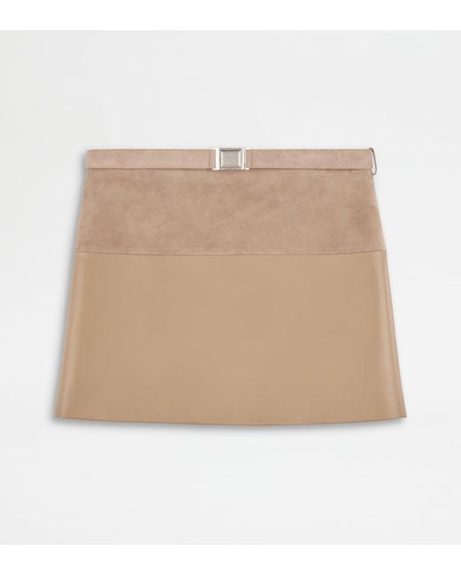 Tod's Natural Miniskirt