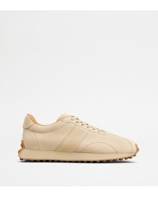 Tod's Sneakers T Vintage Aus Veloursleder Pashmy in Natural für Herren