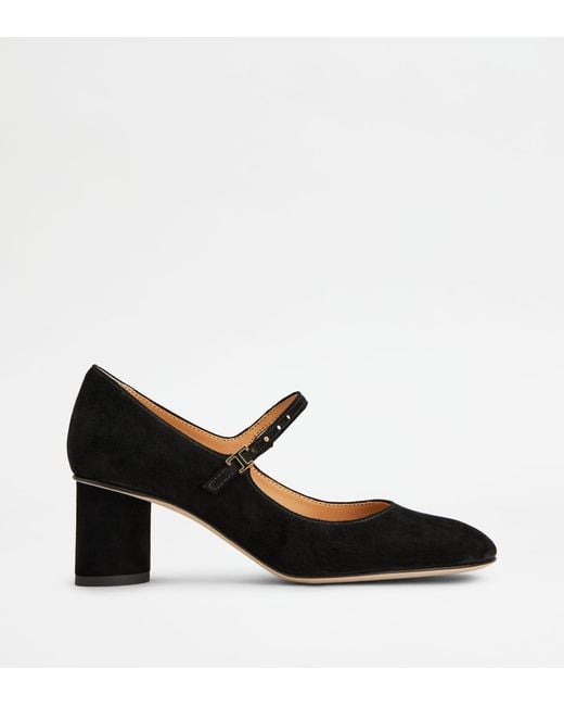 Tod's Black Mary Jane Pumps