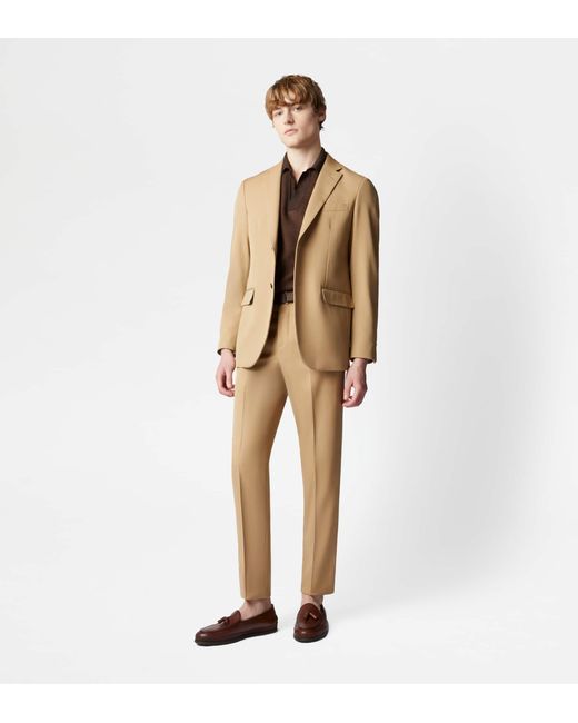 Tod's Natural Blazer In Wool for men