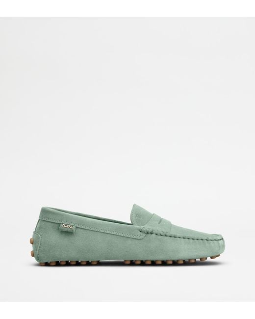Tod's Green Gommino Loafers