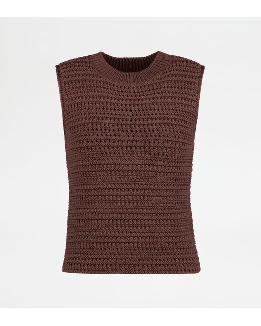 Tod's Brown Waistcoat
