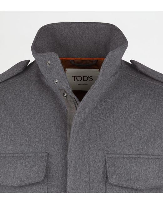 Tod's Gray Field Jacket for men