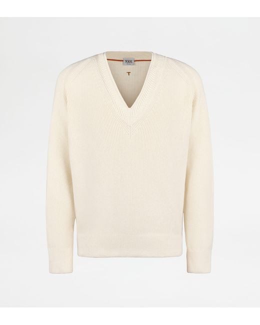 Tod's White Jumper for men
