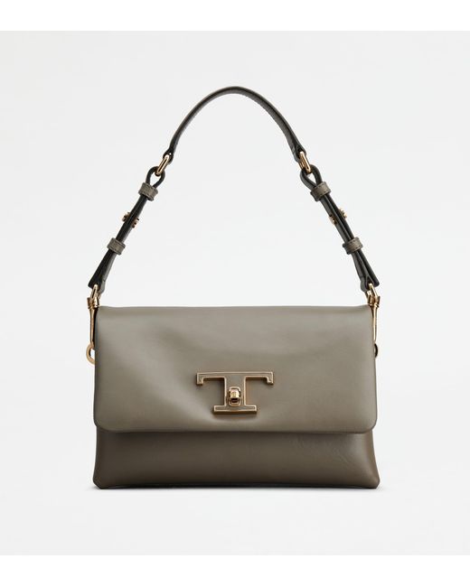 Tod's Multicolor T Timeless Flap Bag In Leather Mini
