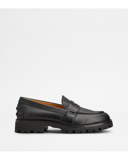 Tod's Black Loafers