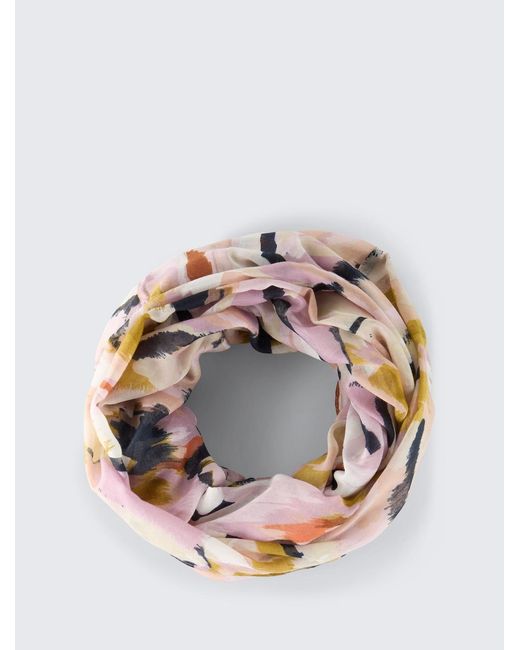 Tom Tailor Pink Loop-Schal mit Muster