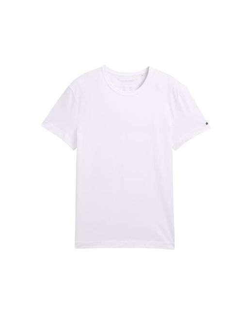 Tom Tailor Slim Fit T-Shirt mit Stretch-Anteil in White für Herren