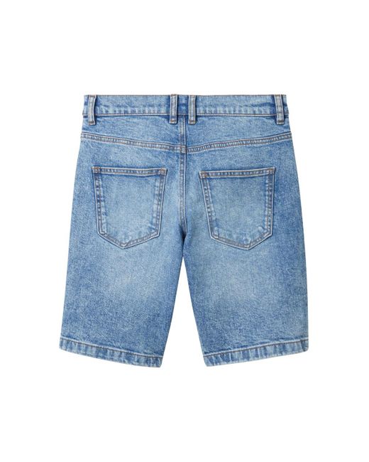 Tom Tailor Jungen Jeansshorts mit recycelter Baumwolle in Blue für Herren