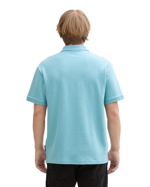 Tom Tailor DENIM Relaxed Fit Poloshirt in Blue für Herren