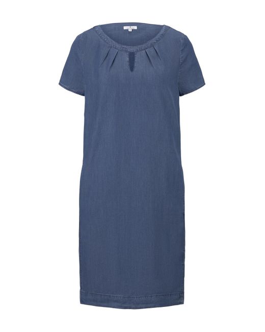 neueste Kollektion Tom Tailor Lyocell T-Shirt-Kleid im Jeanslook in Blau  verkaufe ermäßigt -www.visitvillamassargia.it