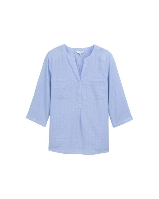 Tom Tailor Blue Plus Size - Bluse mit Brusttaschen