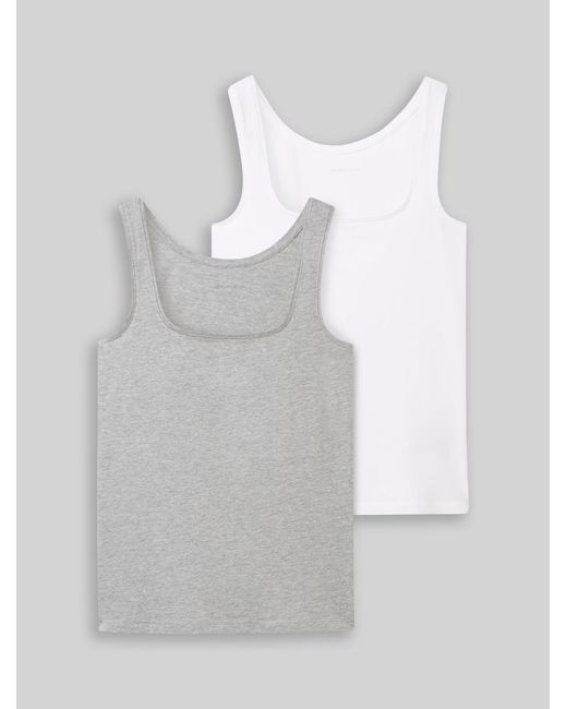 Tom Tailor White Basic Top im 2er-Pack