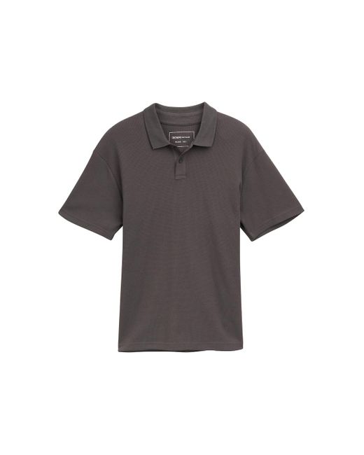 Tom Tailor DENIM Relaxed Fit Poloshirt mit Waffelstruktur in Gray für Herren