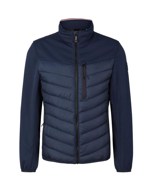 Tom Tailor Hybrid Jacke in Blau für Herren | Lyst DE