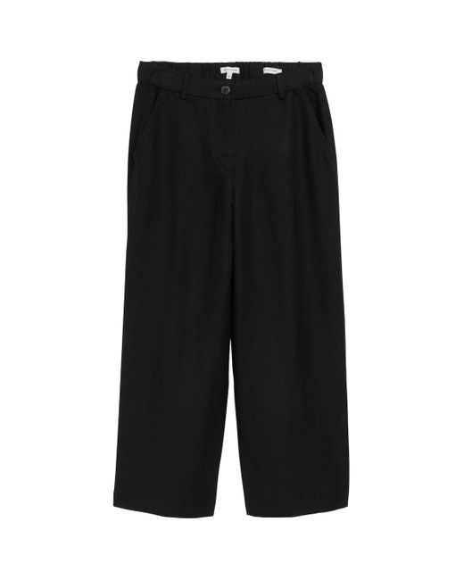Tom Tailor Black Culotte Hose mit Leinenanteil