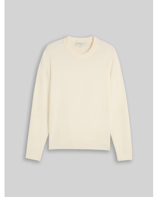 Tom Tailor DENIM Basic Strickpullover mit Rundhalsausschnitt in Natural für Herren