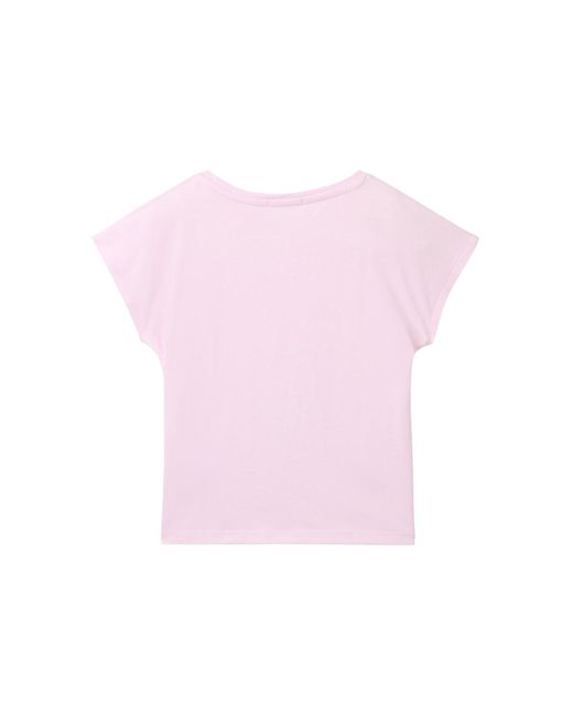 Tom Tailor Pink Mädchen Wendepailletten T-Shirt mit Bio-Baumwolle