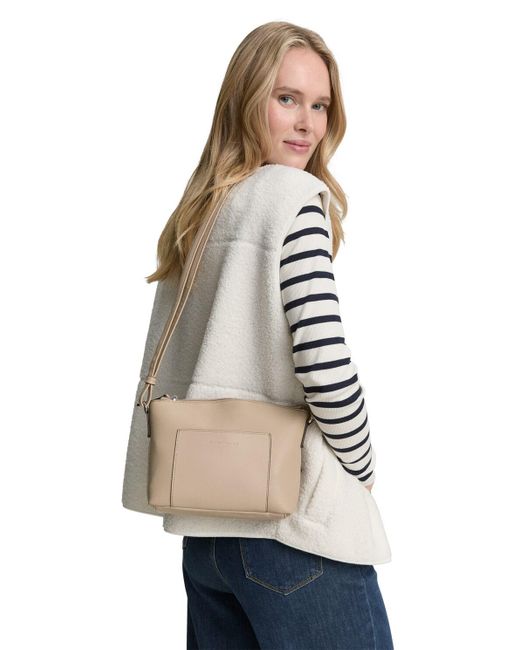 Tom Tailor Natural TTAMARIS S Umhängetasche mit Kontrastnähten