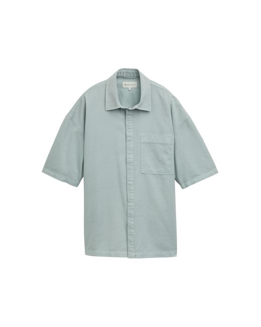 Tom Tailor DENIM Overshirt Hemd mit kurzen Ärmeln in Blue für Herren