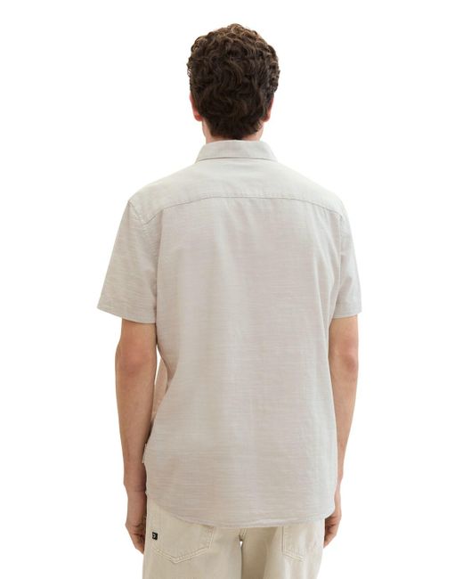 Tom Tailor DENIM Hemd aus Baumwolle in White für Herren
