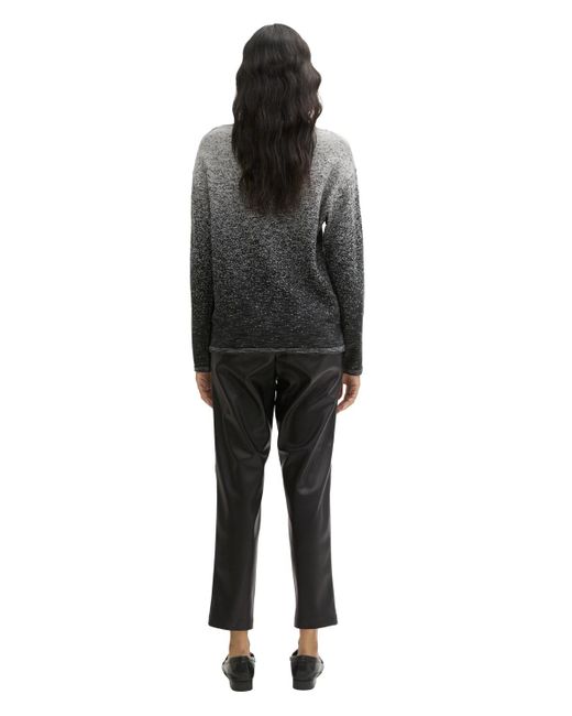 Tom Tailor Black Lockere Kunstleder Hose