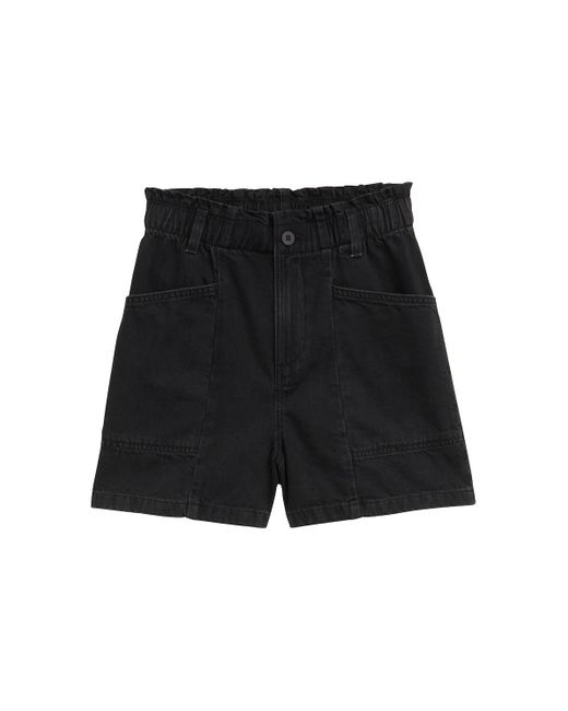 Tom Tailor Black DENIM Paperbag Jeans Shorts
