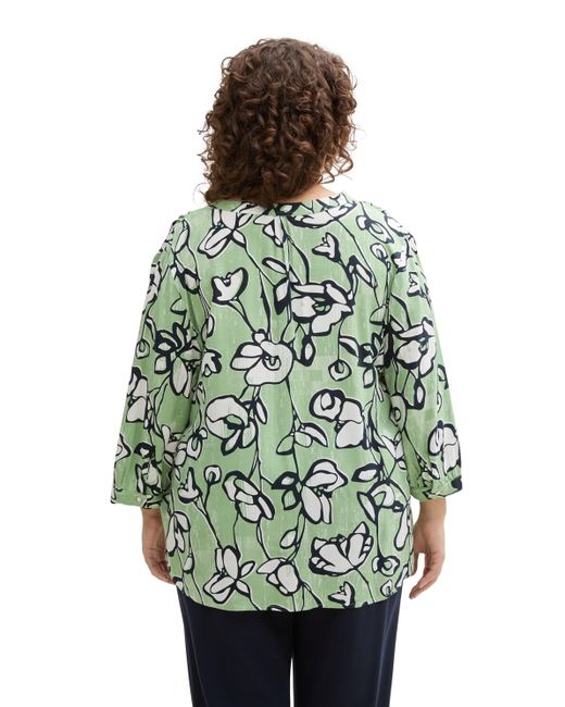 Tom Tailor Green Plus Size - Bluse mit Muster