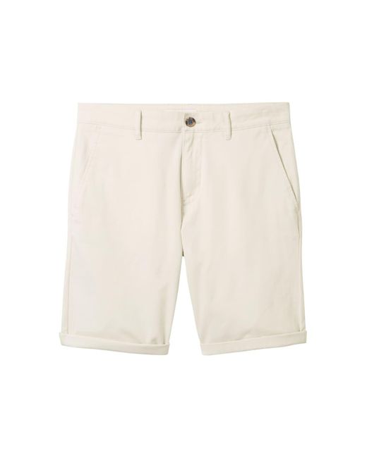 Tom Tailor Slim Chino Shorts in White für Herren