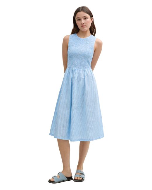 Tom Tailor Blue DENIM Smock Midi-Kleid