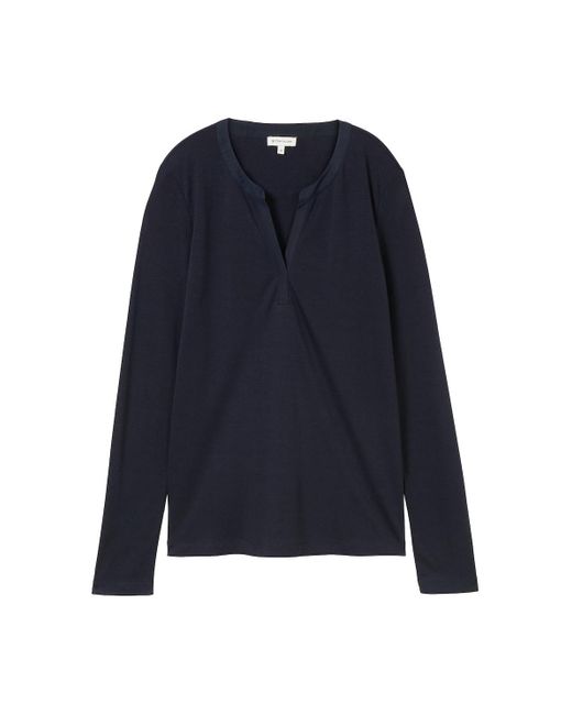Tom Tailor Blue Langarmshirt mit Lyocell