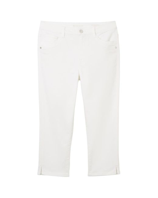 Tom Tailor White Kate Capri Jeans mit Bio-Baumwolle