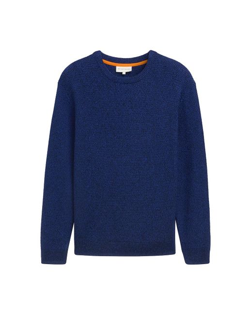 Tom Tailor Strickpullover mit Struktur in Blue für Herren