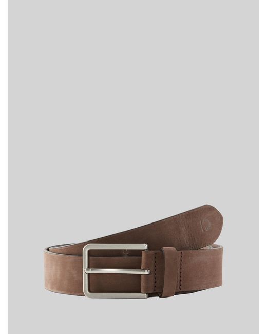 Tom Tailor DENIM TTCHARLIE Ledergürtel mit eckiger Dornschließe in Brown für Herren
