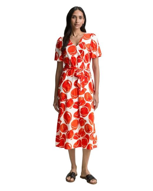 Tom Tailor Red Midi-Wickelkleid mit Muster