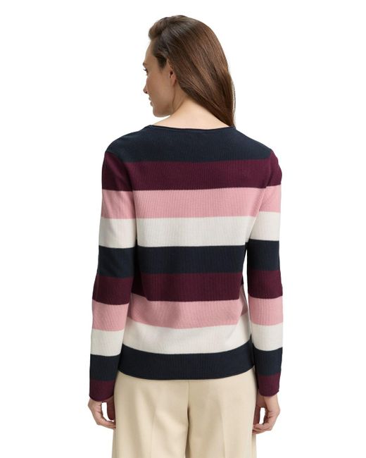 Tom Tailor Blue Strickpullover mit Rundhalsausschnitt