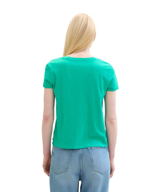Tom Tailor Green DENIM T-Shirt aus Bio-Baumwolle