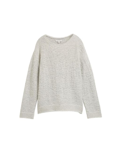 Tom Tailor White Strickpullover mit Struktur