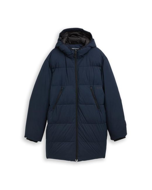 Tom Tailor DENIM Puffer Parka mit Kapuze in Blue für Herren