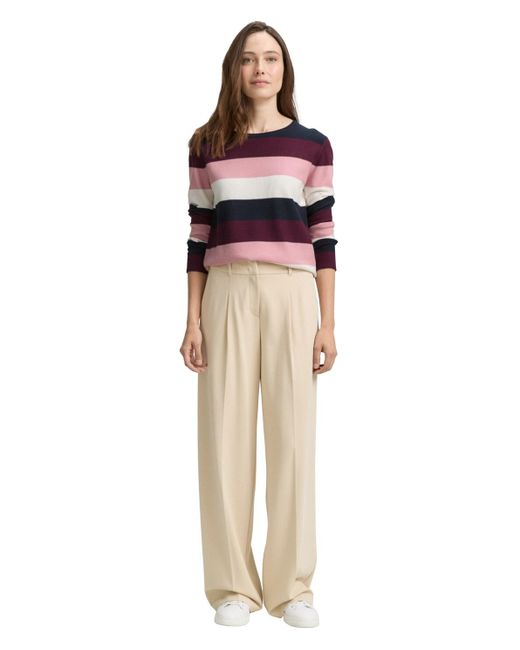 Tom Tailor Blue Strickpullover mit Rundhalsausschnitt