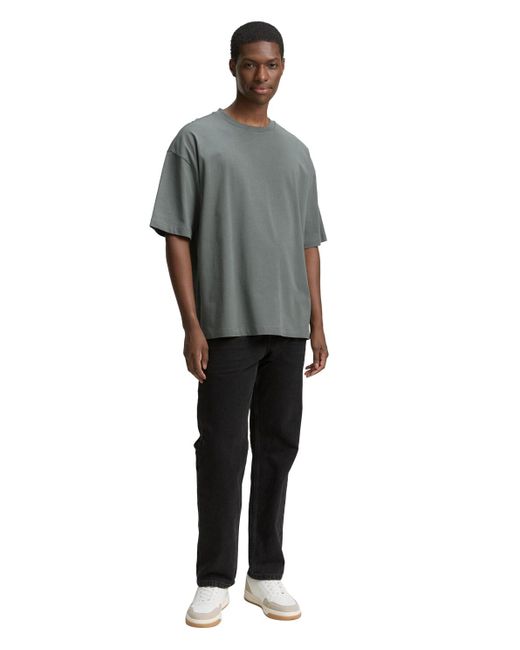 Tom Tailor DENIM Oversized T-Shirt in Blue für Herren