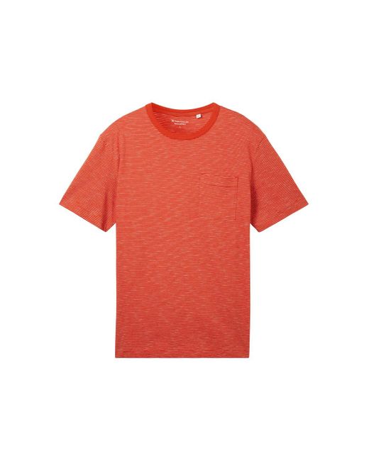 Tom Tailor T-Shirt mit Brusttasche in Red für Herren