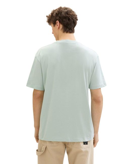 Tom Tailor DENIM T-Shirt mit Logo Print in Blue für Herren
